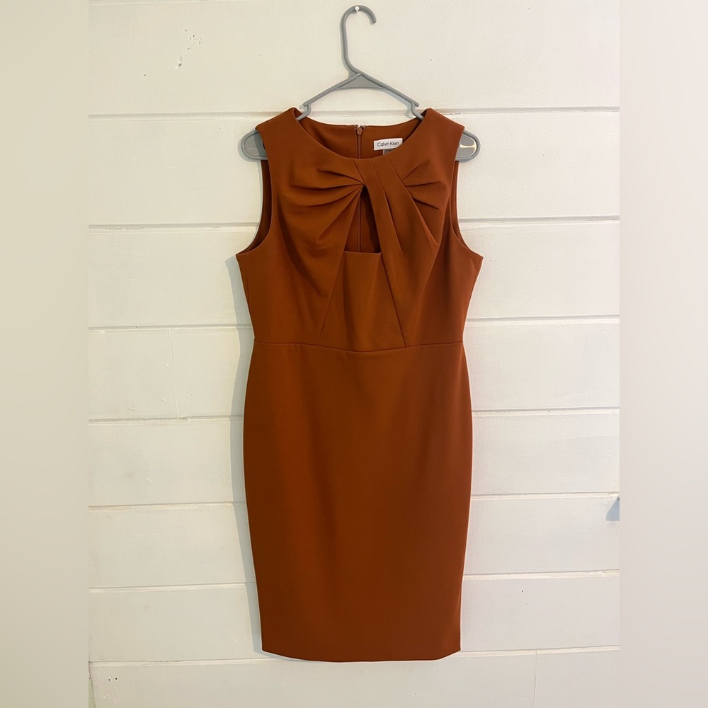 Burnt Orange Calvin Klein Dress